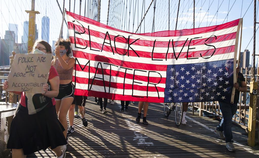Manifestação Black Lives Matter, em Nova Iorque. Foto: Justin Lane/EPA