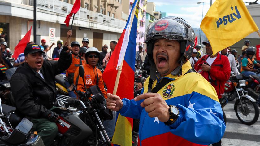 manifestação pró Maduro, Venezuela (26/01/19) Foto: Cristian Hernández/EPA