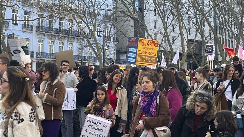 Em nome da igualdade, centenas de pessoas desceram a Avenida da Liberdade. Foto: Ana Catarina André/ Renascença