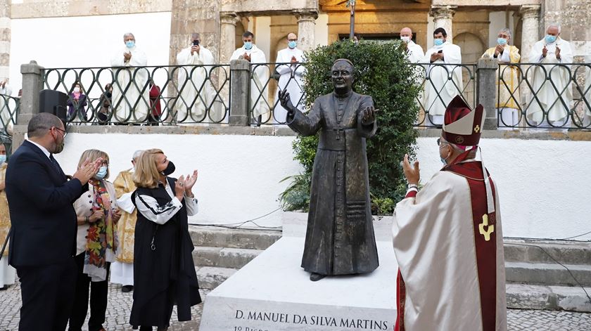 Estátua de D. Manuel Martins em Setúbal. Foto: Câmara Municipal de Setúbal