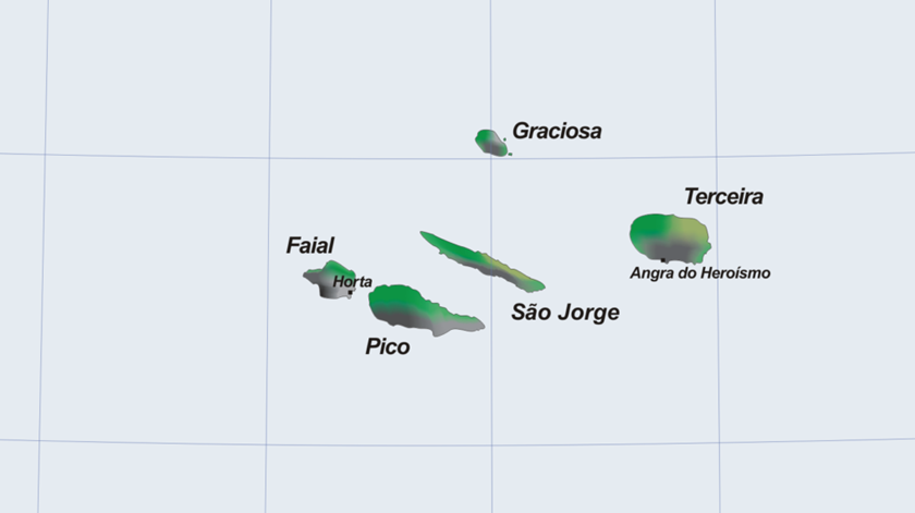 mapa açores