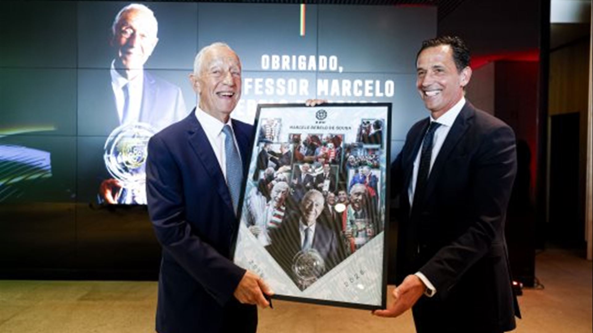 Marcelo homenageado pela FPF