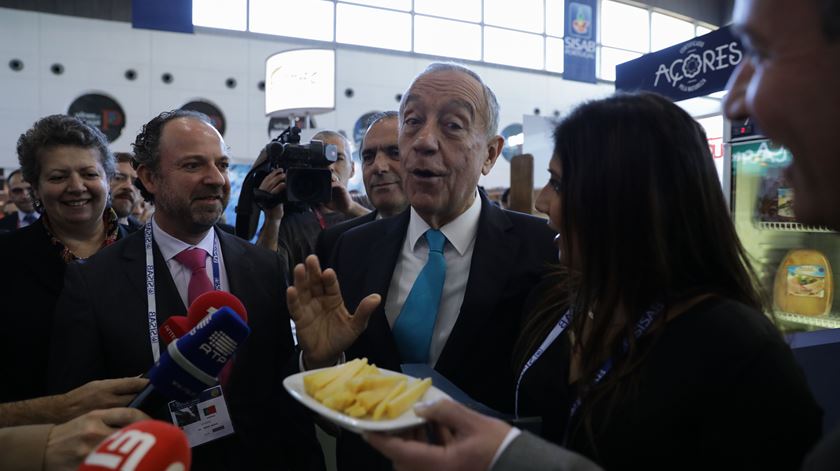 Marcelo Rebelo de Sousa na abertura da SISAB Portugal 2018, no Altice Arena. Foto: António Cotrim/Lusa