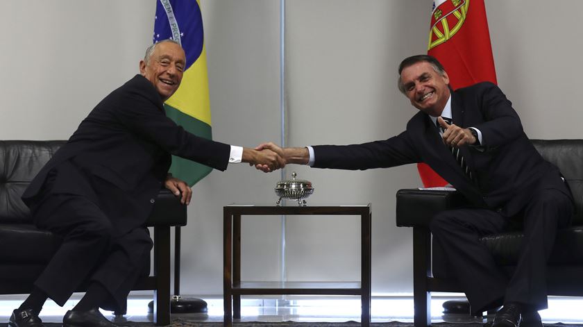 Marcelo Rebelo de Sousa Jair Bolsonaro Foto RICARDO MORAES Reuters