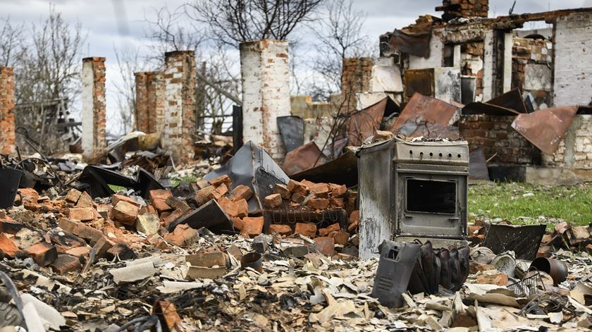 destruição na cidade de Mariupol, na Ucrânia (20/04/2022) Foto: Reuters