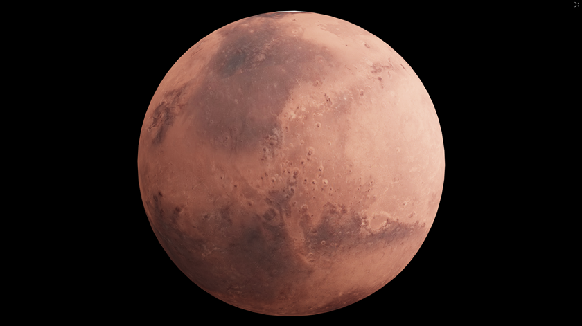 Sinais de gelo perene nas planícies em redor do Polo Norte de Marte