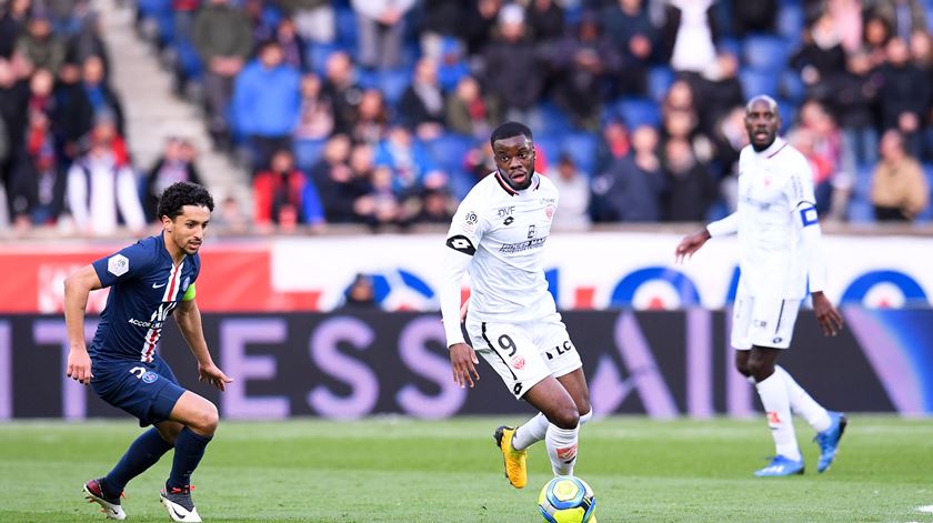Mavididi marcou oito golos pelo Dijon, em 2019/20 Foto: Philippe Lecour/Panoramic/Reuters