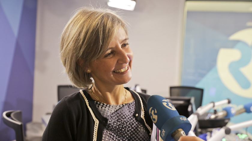 Marta Temido, em entrevista na Renascença. Foto: Iara Santos/RR