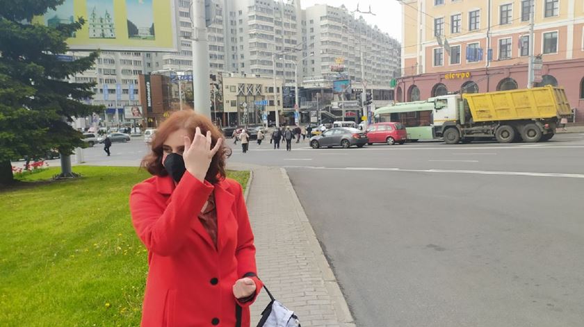 Minsk, capital da Bielorrússia, durante a pandemia de Covid-19. Foto: DR