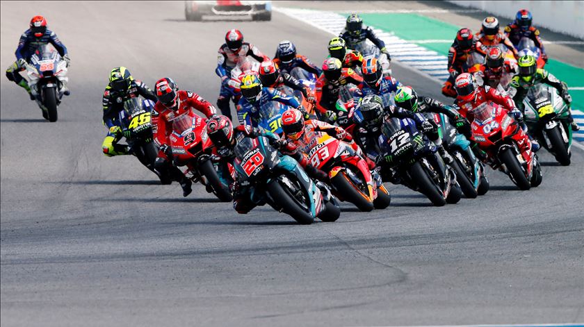 Final da reta da meta do Circuito de Buriram, na Tailândia. Foto: Soe Zeya Tun/Reuters