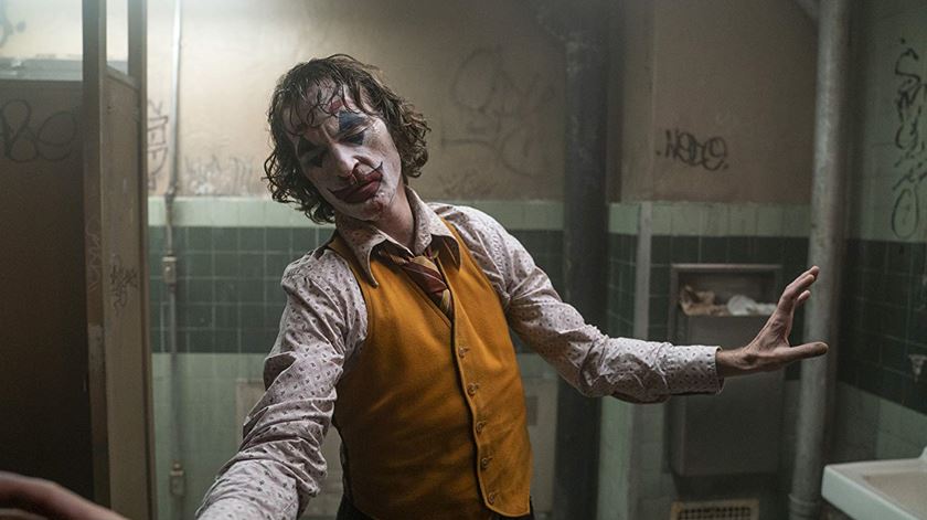 Joaquin Phoenix, nomeado para o Óscar de melhor ator pela sua interpretação em "Joker". Foto: DR