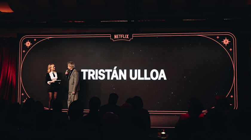 Tristán Ulloa esteve na apresentação de várias séries Netflix em que participa, em Madrid. Foto: Sharon Lopez/Netflix