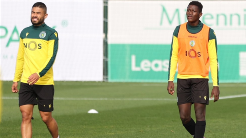 Nuno Mendes, Sporting, treino. Foto: SCP Nuno Mendes, Sporting, treino. Foto: SCP