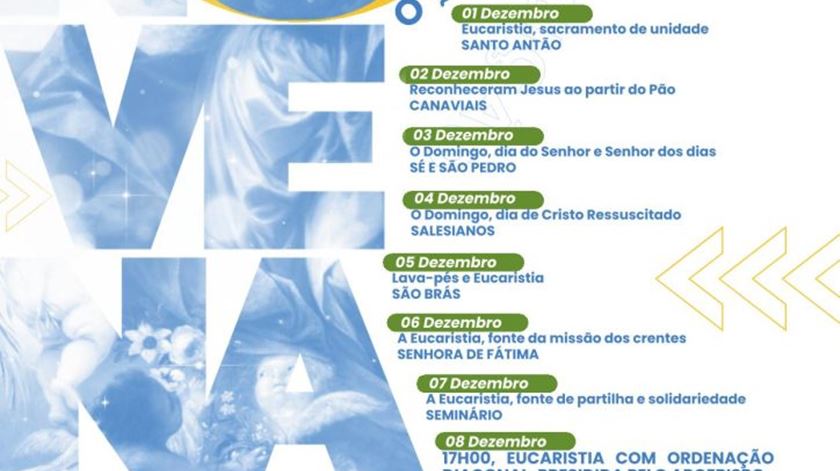 Évora convida a novena da Imaculada Conceição