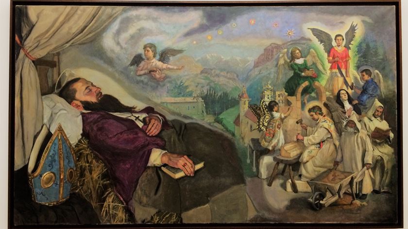 'O sonho de São Hugo', de Frei Miguel (1942-1944). Foto: Rosário Silva/RR