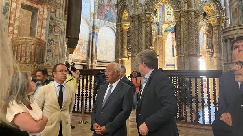 António Costa visita obras no Convento de Cristo, em Tomar. Foto: Teresa Paula Costa/RR