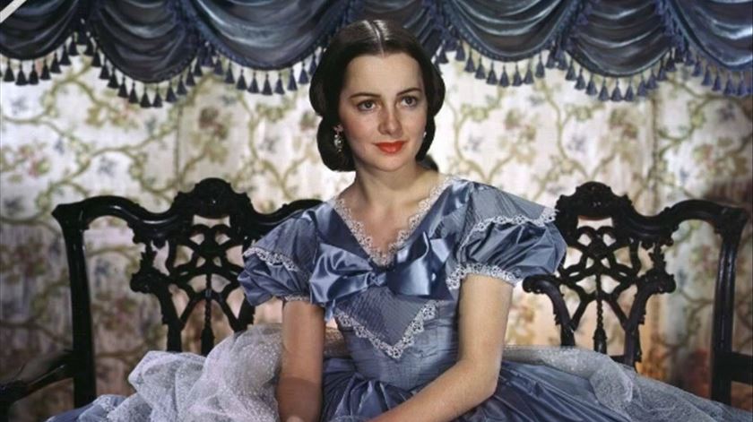 Olivia de Havilland foi Melanie em "E Tudo o Vento Levou". Foto: DR