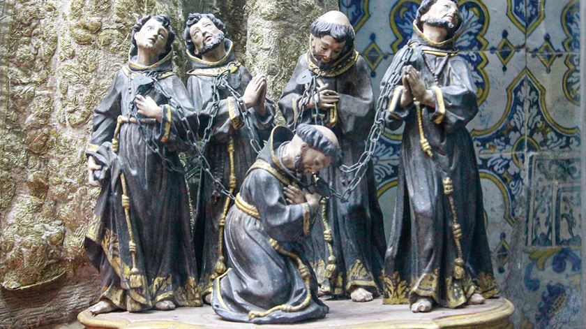 Os cinco mártires franciscanos de Marrocos, cujas relíquias estão em Coimbra. Foto: DR