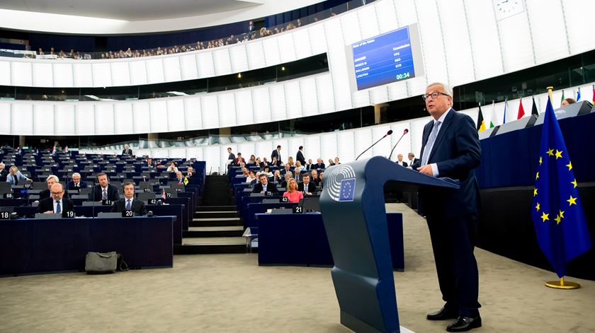 Jean-Claude Juncker Parlamento Europeu discurso estado da União Europeia Foto: Etienne Ansotte/Comissão Europeia