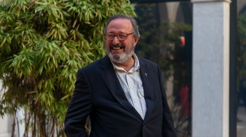 Padre António Vaz Pinto, o primeiro convidado da iniciativa. Foto: Misericórdia de Lisboa