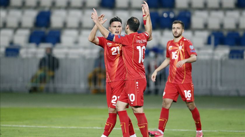 Pandev, Macedónia do Norte. Foto: Zurab Kurtsikidze/EPA