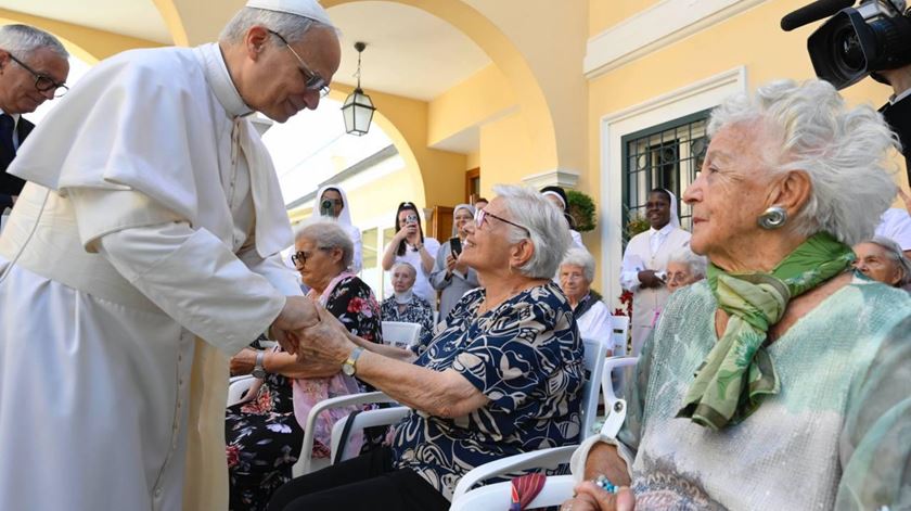 “Aos olhos de Jesus, a idade é indiferente”. Papa visita lar de idosos em Castel Gandolfo. Foto: DR