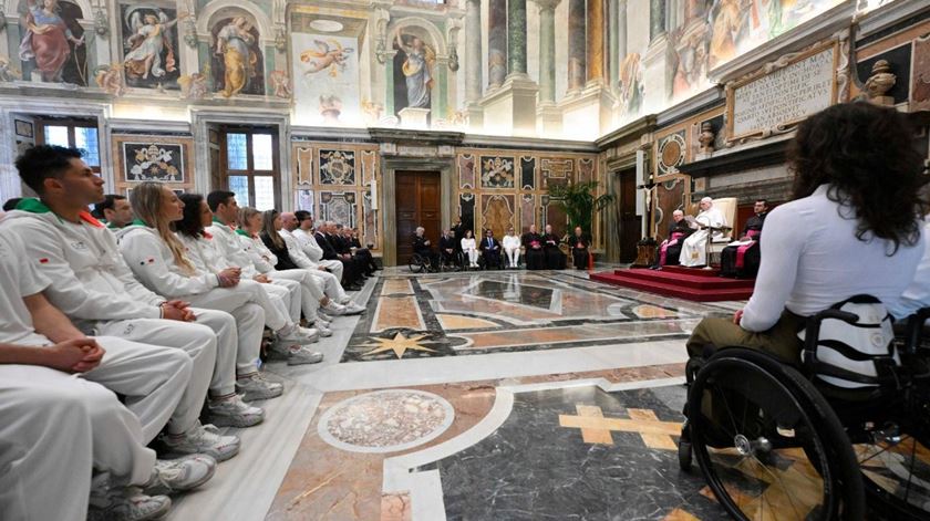 Papa aos Paralímpicos. "Em tempos de guerra, desporto revela que se pode competir sem se odiar". Foto: Vatican News