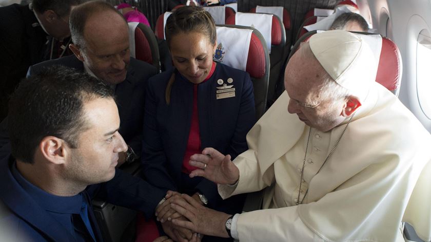 O momento do casamento. Foto: Osservatore Romano