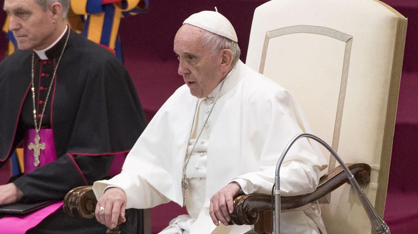 Papa Francisco na audiência geral critica decisão de Trump sobre Jerusalém (06/12/17) Foto: Claudio Peri/EPA