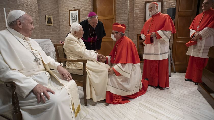 Novos cardeais apresentados a Bento XVI. Foto: Vaticano