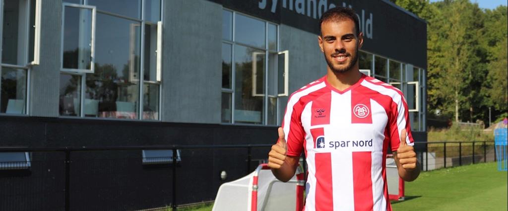 Pedro Ferreira chegou esta época ao Aalborg. Foto: AaB Pedro Ferreira chegou esta época ao Aalborg. Foto: AaB