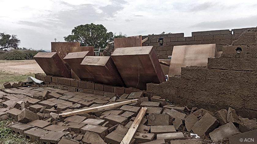 Destruição causa pelo Ciclone Chido na região de Pemba. Foto: Fundação AIS