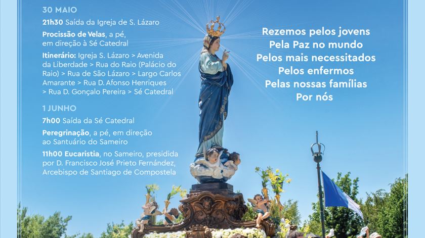 Peregrinação ao Sameiro marcada para 1 de junho