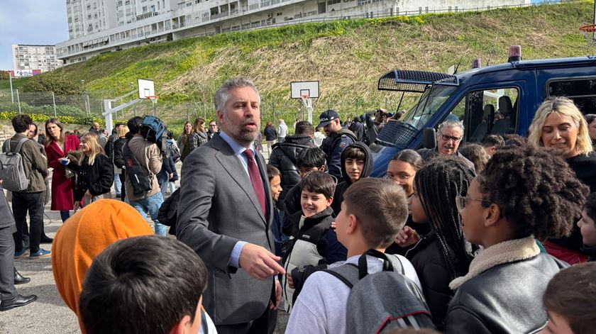 Pedro Nuno Santos na Escola Damião de Góis, em Lisboa. Foto: Liliana Monteiro/RR