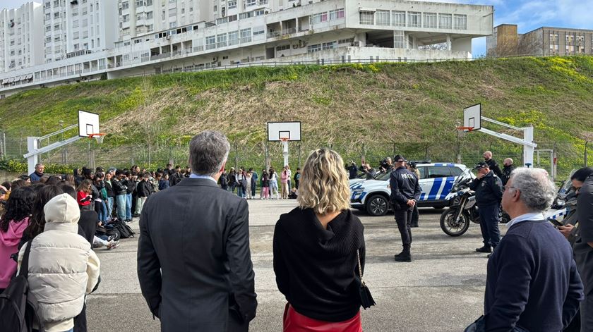 Pedro Nuno Santos na Escola Damião de Góis, em Lisboa. Foto: Liliana Monteiro/RR