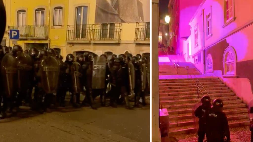 Polícia dispersa manifestantes com balas de borracha nos arredores do Parlamento