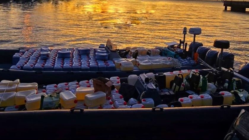 Lanchas de alta velocidade apreendidas no Tejo