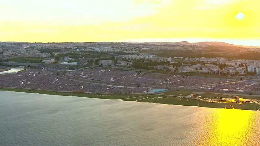 Pôr do Sol no Parque Tejo. Foto: DR