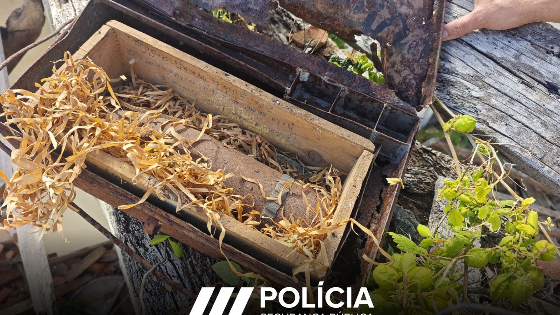 Projétil de guerra encontrado numa casa em ruínas na Madeira