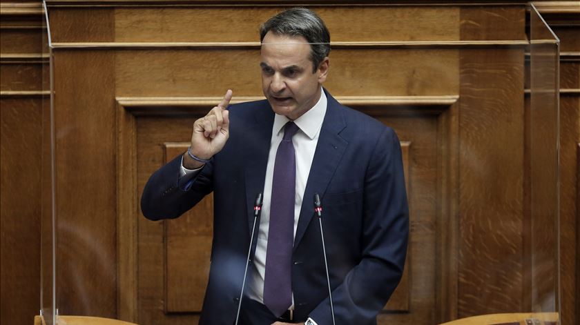 Primeiro-ministro da Grécia, Kyriakos Mitsotakis. Foto: Kostas Tsironis/EPA