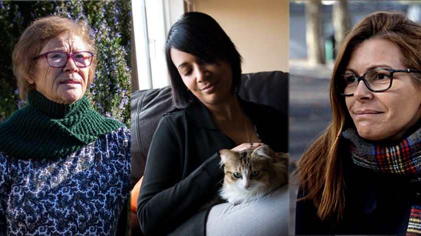 Mariana, Paula e Sónia são as protagonistas da reportagem "O Círculo da Dor"