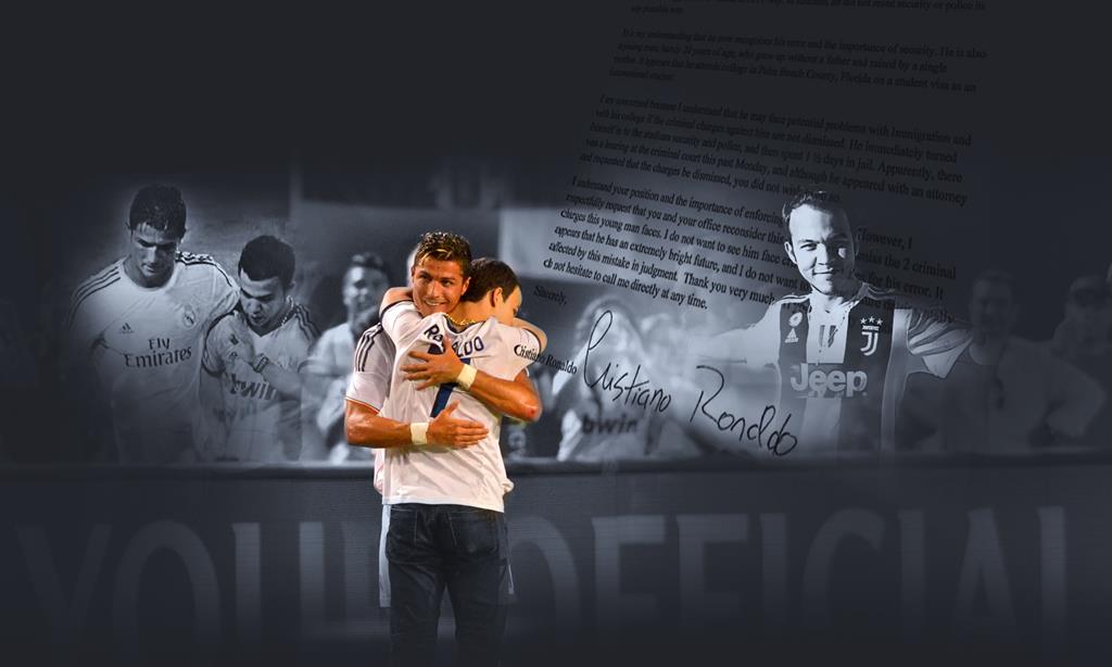 Uma invasão de campo juntou Ronald e Cristiano. Em Miami ficou uma carta e uma mãe agradecida Uma invasão de campo juntou Ronald e Cristiano. Em Miami ficou uma carta e uma mãe agradecida