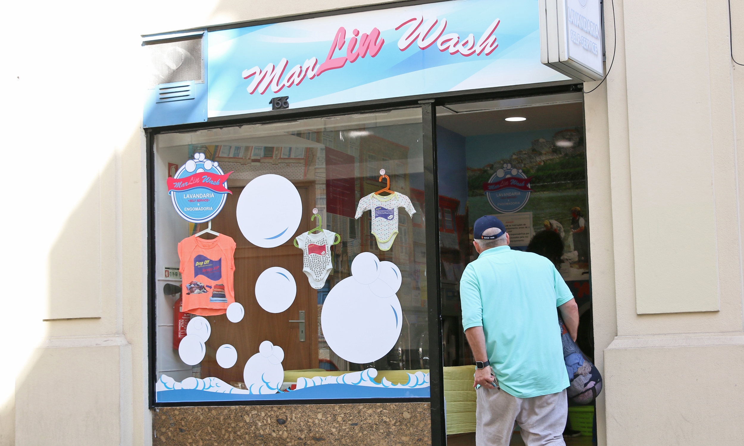 Fotografia Lavandaria MarLin Wash, na Rua da Alegria.