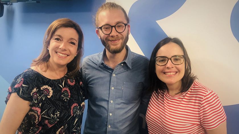 Nuno Moniz com Carla Rocha e Joana Marques