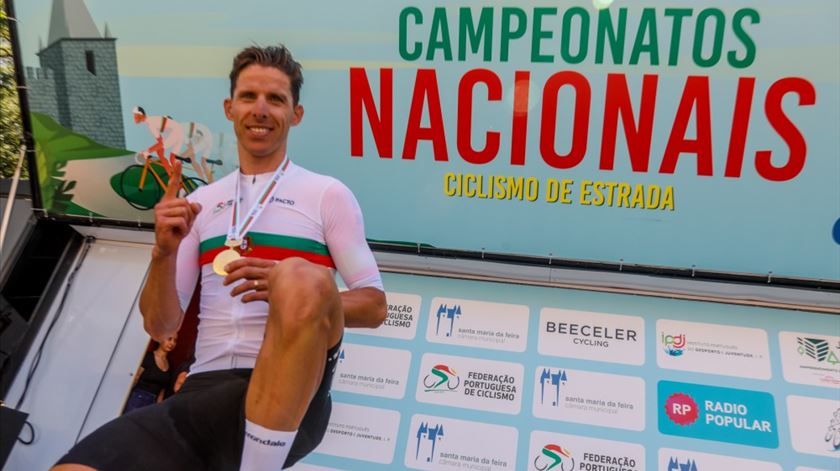 Rui Costa (EF) vence campeonato nacional de ciclismo 2024. Foto: FPC