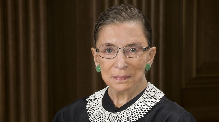 Ruth Bader Ginsburg é uma das juízas liberais do Supremo. Foto: DR