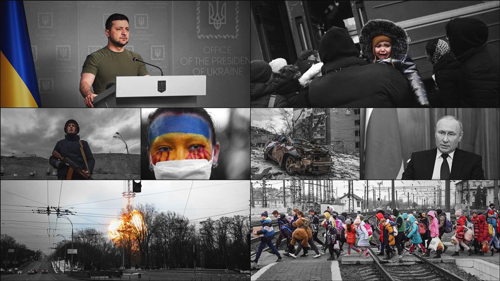 Guerra voltou à Europa. Um mês de morte, destruição e resistência na Ucrânia