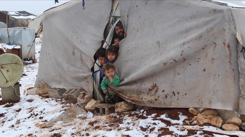 Refugiados sírios. Foto: Screenshot vídeo UNifeed