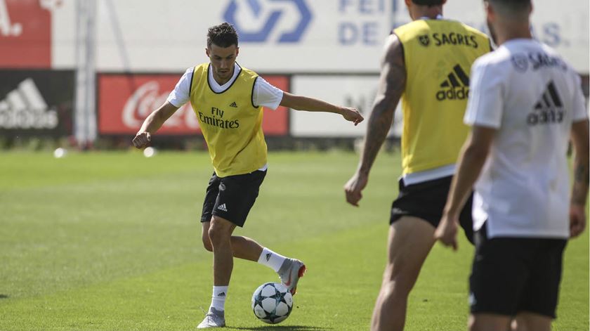 Corchia treinou mais do que jogou na Luz. Foto: SL Benfica
