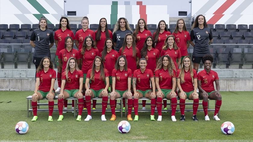 Selecão, Portugal, Europeu. Futebol feminino. Foto: FPF Selecão, Portugal, Europeu. Futebol feminino. Foto: FPF